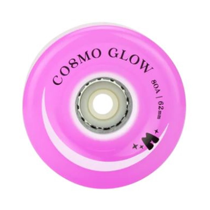 Moxi Skates Light Up Cosmo Glow Purple Haze Roller Skate LED Wheels - 4 Pack - Lucky Skates