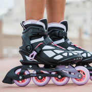 PlayLife Lancer 84 Womens Fitness Inline Skates White/Purple/Pink - Lucky Skates