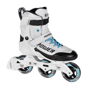 Powerslide Phuzion Radon Freeze 90 Inline Tri Skates White Blue - Lucky Skates