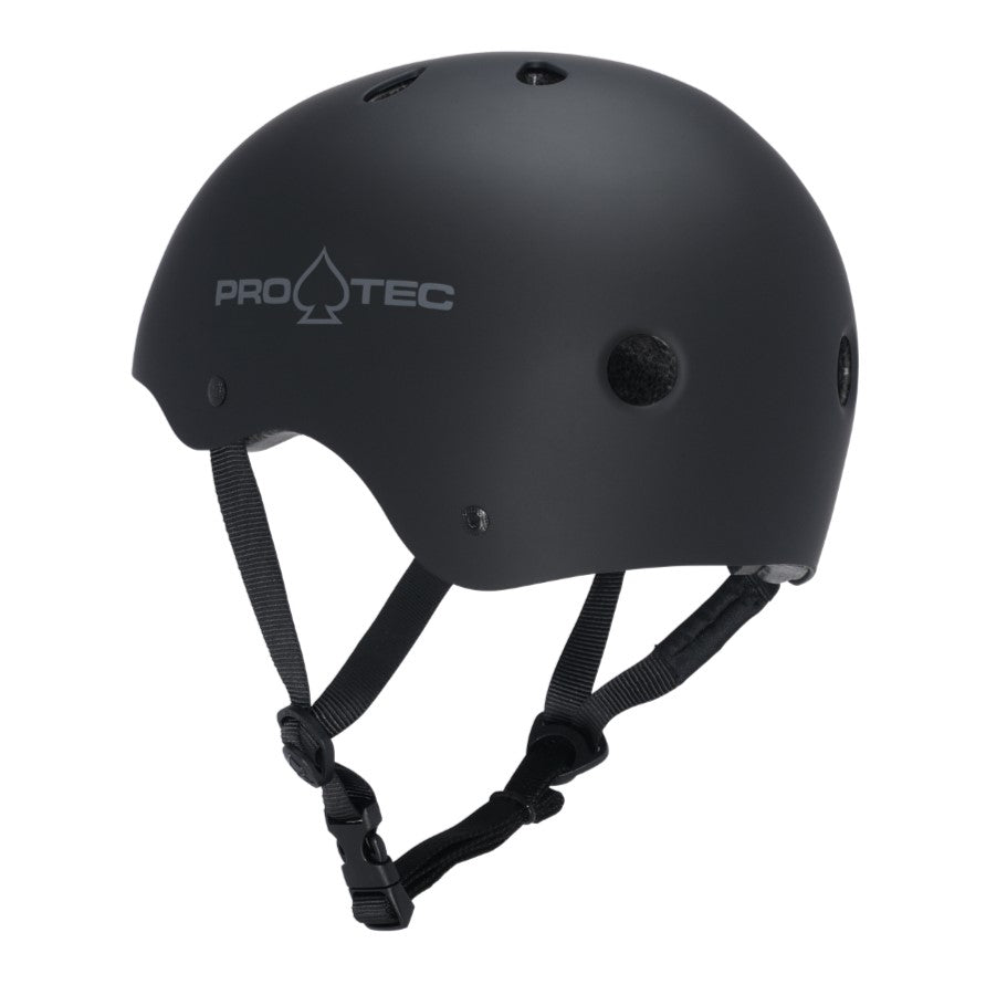 Pro-tec Classic Skate Helmet Black Matte - Certified - Lucky Skates