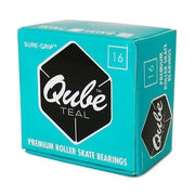 Qube Teal Skate Bearings 7mm/8mm (16 Pack) - Lucky Skates