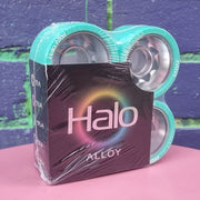 Radar Halo Alloy Teal Aqua Indoor Roller Skate Wheels 59mm 95A - 4 Pack -  Lucky Skates