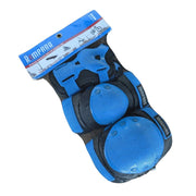 Rampage Tripack Padding Set Blue -  Knee Pads / Elbow Pads / Wrist Guards - Lucky Skates