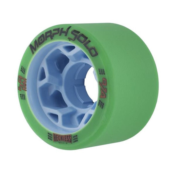 Reckless Morph Solo Indoor Roller Skate Wheels Green/Blue - 4 Pack - Lucky Skates