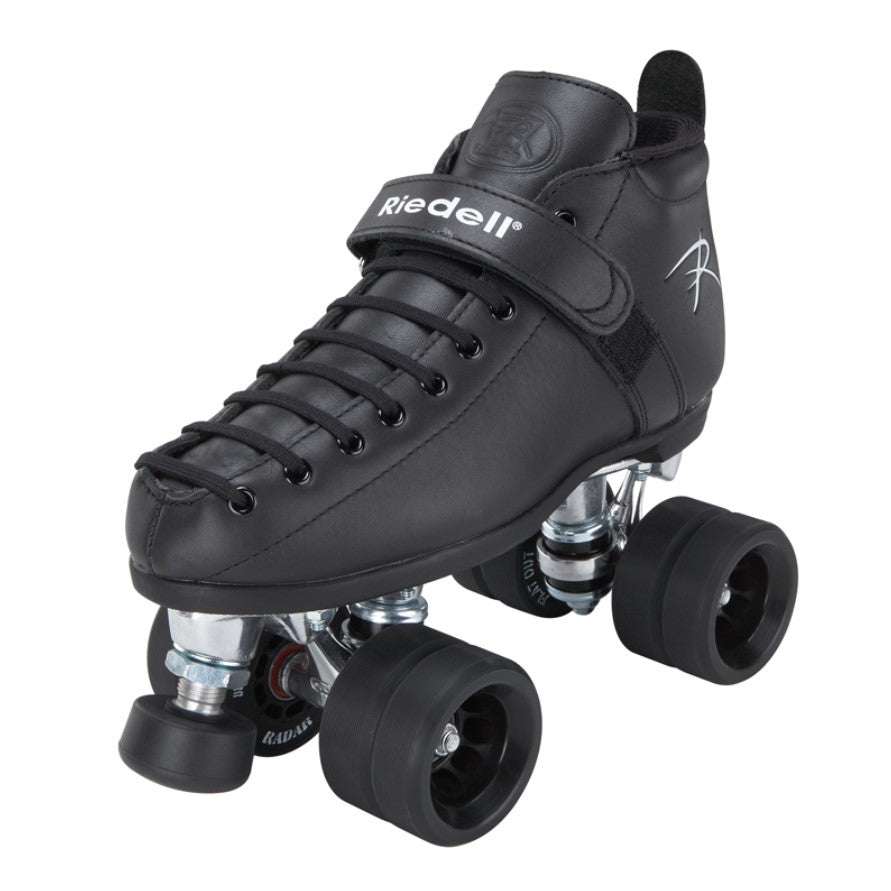 Riedell Vixen Leather Speed Derby Roller Skates Black - Lucky Skates
