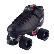 Riedell R3 Demon Indoor Speed Derby Roller Skates Black - Lucky Skates