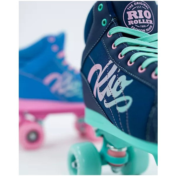 Rio Roller Lumina Navy Green Roller Skates - Lucky Skates