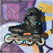 Rollerblade Cruiser W Black/Aqua Inline Skates - Lucky Skates