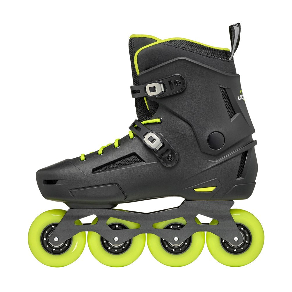 Rollerblade Urban Lightning Inline Skates 80 Black Lime Green - Lucky Skates