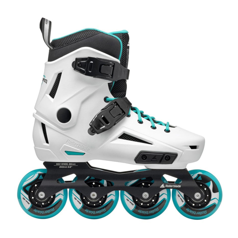 Rollerblade Lightning 80 Womens Inline Urban Skates Teal White - Lucky Skates