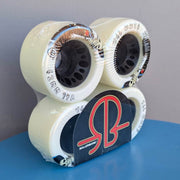 Rollerbones Day of the Dead Indoor Roller Skate Wheels White 62mm 94A - 4 Pack - Lucky Skates