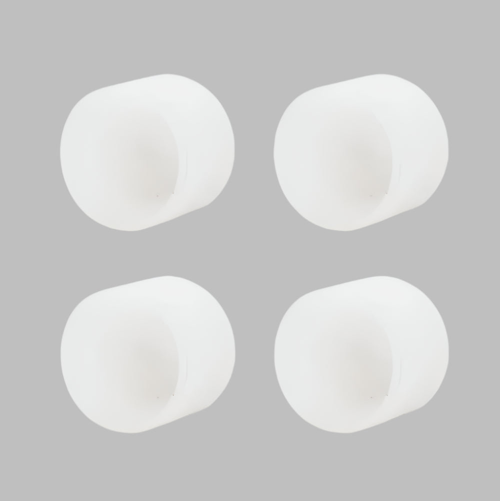 Sure-Grip Avenger White Roller Skate Quad Pivot Cups - 4 pack - Lucky Skates