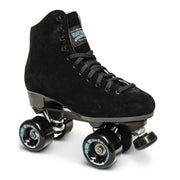 Sure-Grip Boardwalk Black Leather Suede Roller Skates - Lucky Skates