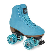 Sure-Grip Boardwalk Malibu Blue Leather Suede Roller Skates - Lucky Skates