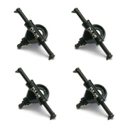 Sure-Grip DA45 Roller Skate Truck with Quick Release Clip Axle 7mm Black - 4 Pack - Lucky Skates