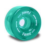 Sure-Grip Fame Clear Artistic Indoor Roller Skate Wheels - 4 Pack - Lucky Skates