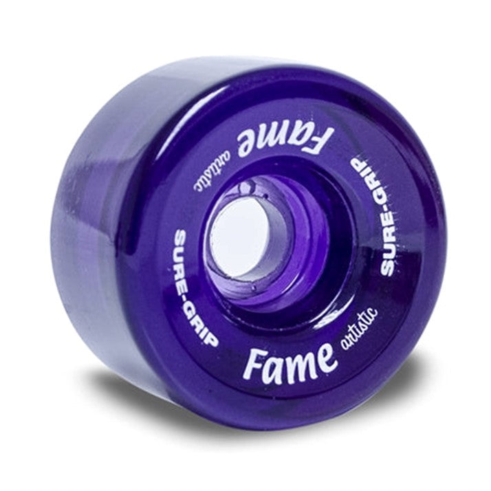 Sure-Grip Fame Clear Artistic Indoor Roller Skate Wheels - 4 Pack - Lucky Skates