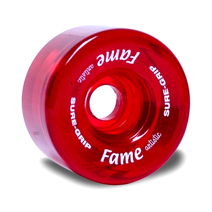Sure-Grip Fame Clear Artistic Indoor Roller Skate Wheels - 4 Pack - Lucky Skates