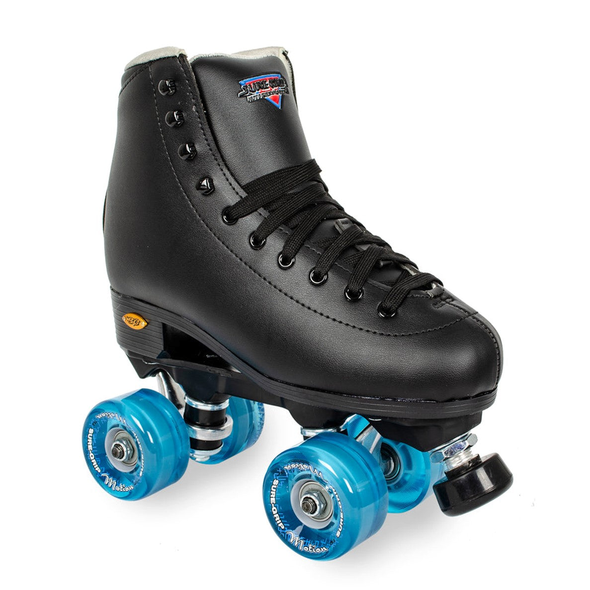 Sure-Grip Fame Black Outdoor High Top Roller Skates - Lucky Skates