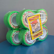 Sure-Grip Fugitive Mid Green Indoor Roller Skate Wheels 62mm 96A - 8 Pack - Lucky Skates