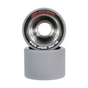 Sure-Grip Grey Monza Alloy Indoor Roller Skate Wheels - 8 Pack - Lucky Skates