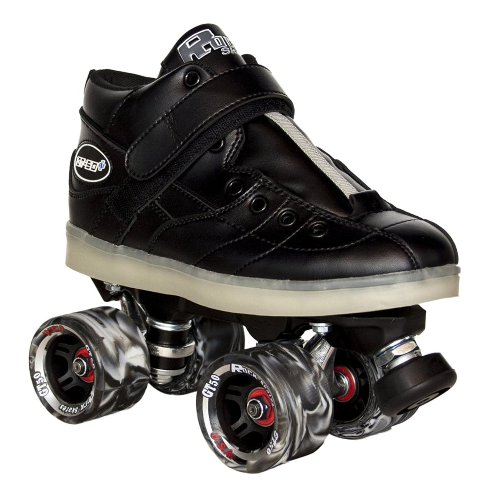 Sure-Grip GT50 + LED Light Up Speed Low Cut Roller Skates Black - Lucky Skates