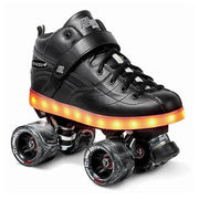 Sure-Grip GT50 + LED Light Up Speed Low Cut Roller Skates Black - Lucky Skates