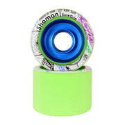 Sure-Grip Shaman Alloy Indoor Roller Skates Wheels Lime Green - 8 Pack - Lucky Skates
