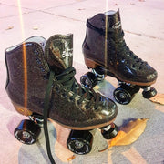 Sure-Grip Stardust Black Glitter Roller Skates - Lucky Skates