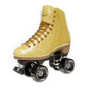 Sure-Grip Stardust Gold Glitter Retro High Top Roller Skates - Lucky Skates