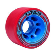 Sure-Grip Titan Indoor Roller Skate Wheels Red/Blue - 4 Pack - Lucky Skates