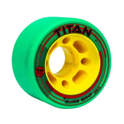 Sure-Grip Titan Indoor Roller Skate Wheels Green/Yellow - 4 Pack - Lucky Skates