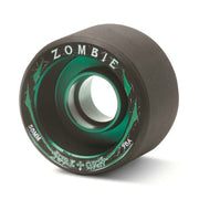 Sure-Grip Zombie Alloy Indoor Roller Skate Wheels Low Black/Green - 4 Pack - Lucky Skates
