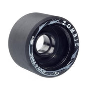 Sure-Grip Zombie Alloy Indoor Roller Skate Wheels Mid Black- 4 Pack - Lucky Skates