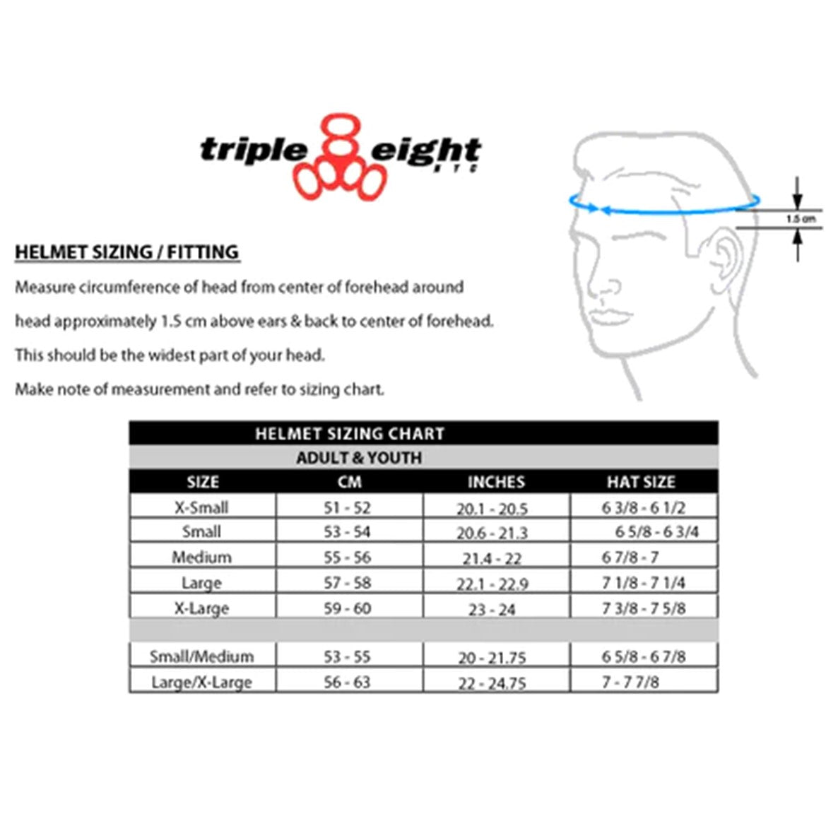 Triple 8 Certified Metallic Blue Helmet - Lucky Skates