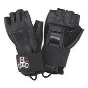 Triple 8 Hired Hands Wrist Guard Leather Gloves - Lucky Skates