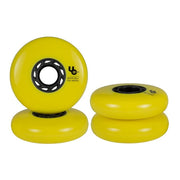 Undercover Team Yellow Inline Skate  Wheels - 4 Pack - Lucky Skates
