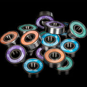 Wicked Pastel Abec 9 Skate Bearings Purple Blue Teal Peach - 16 Pack - Lucky Skates