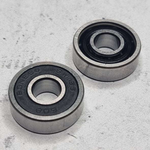 black shielded bearing front and back