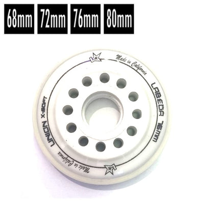white extra soft indoor roller hockey wheels labeda 