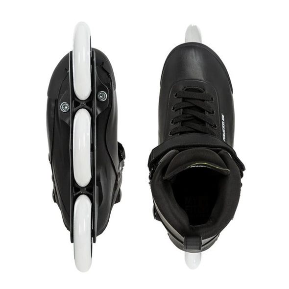 urban freeskate cuffless design velcro straps tri skate 110mm 
