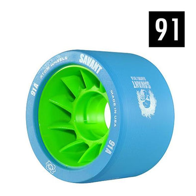 roller derby indoor roller skate wheels 91a 59mm x 38mm blue outer green hub 