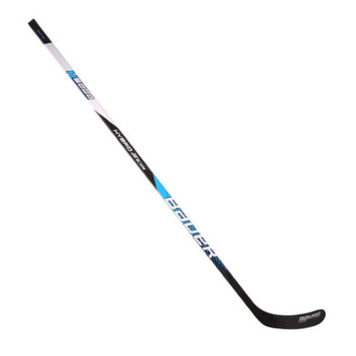 black blue hybrid wood carbon hockey roller ice stick 
