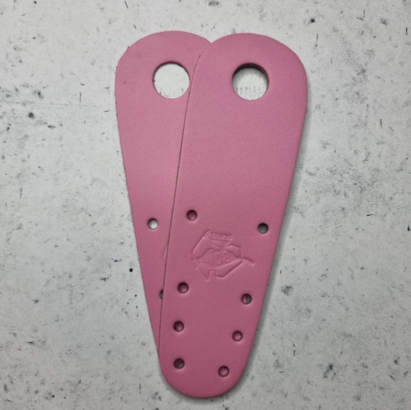 pink leather skate toe guard strip protecter