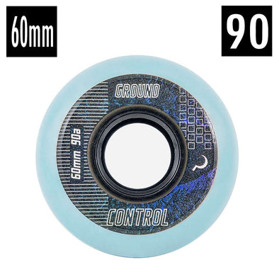 ground control 60mm 90a baby blue aggressive inline wheels 