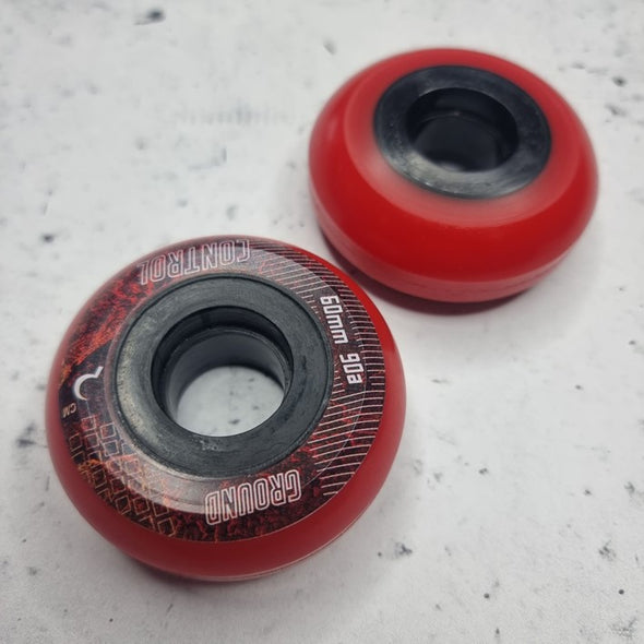 Ground Control CM Red Inline Wheel 90A 60mm - 4 Pack