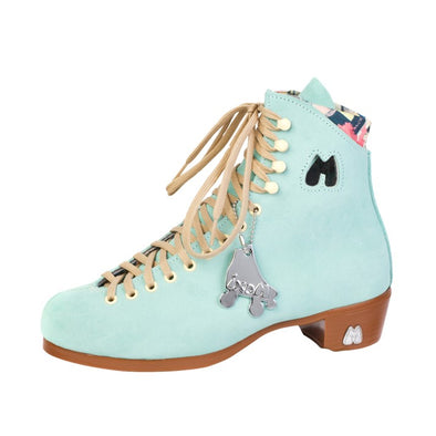 pastel green moxi lolly floss roller skate artistic high top boot 
