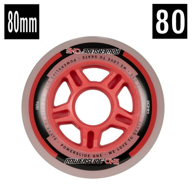 80mm red 80a inline wheels powerslide 