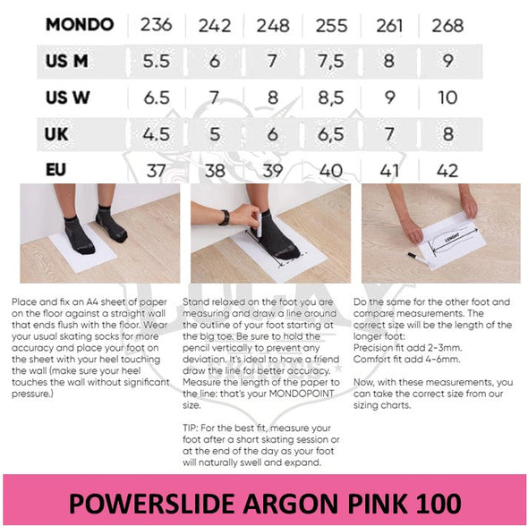 Powerslide Phuzion Argon Syncro Rose 110 Inline Skates