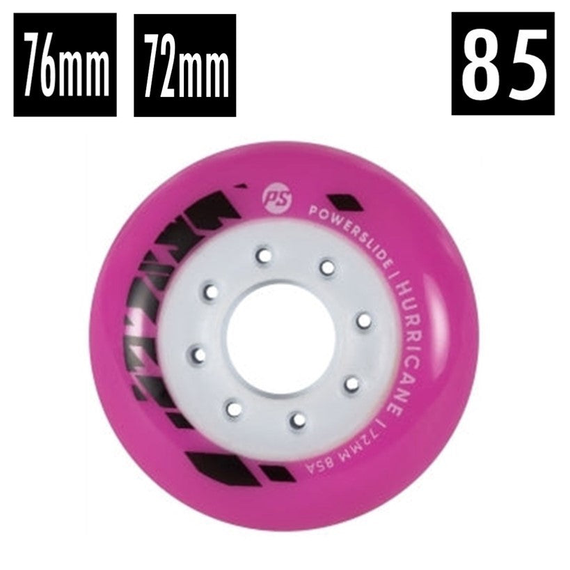 Powerslide Hurricane Pink Inline Wheel 85A Lucky Skates Lucky